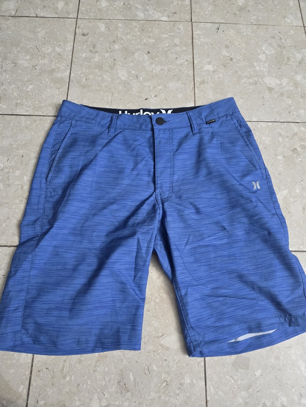 Men's Blue Active Hurley Shorts 32